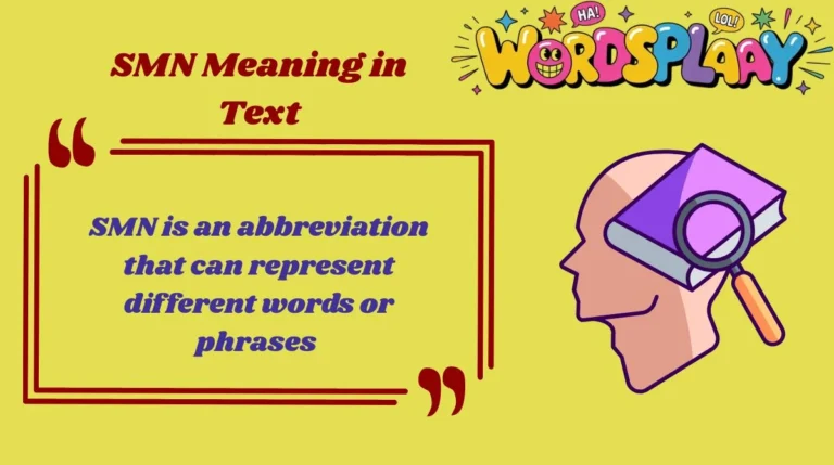 SMN Meaning in Text