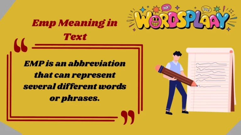 Emp Meaning in Text