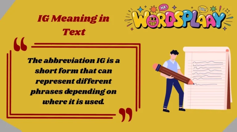 IG Meaning in Text