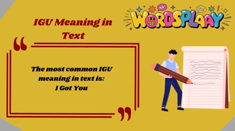 IGU Meaning in Text
