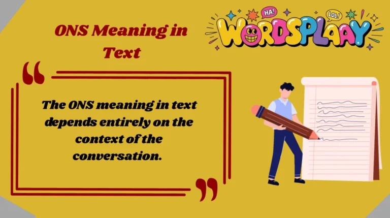 ONS Meaning in Text