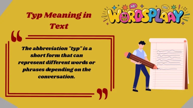 Typ Meaning in Text