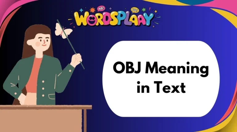 OBJ Meaning in Text