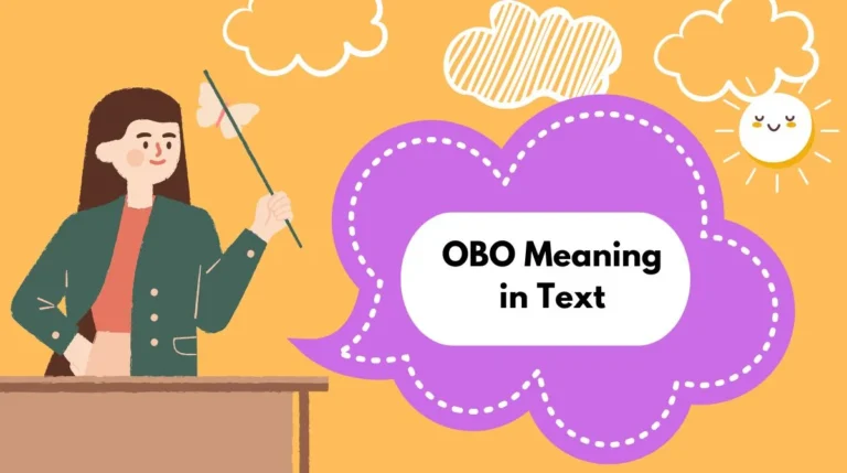 OBO Meaning in Text