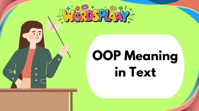 OOP Meaning in Text